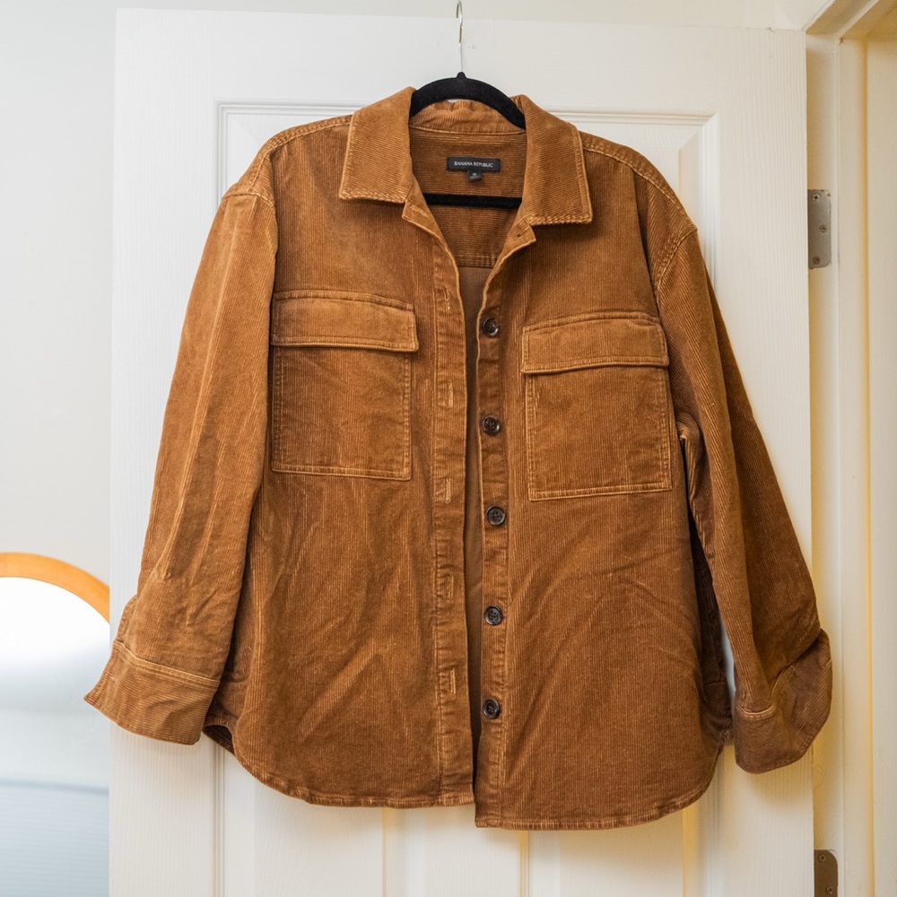 Banana Republic Tan Corduroy Shirt